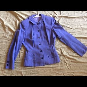 Vintage women periwinkle suit jacket